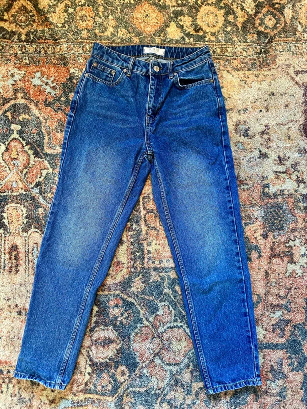 We The Free Straight Leg Jeans in Medium Blue Wash